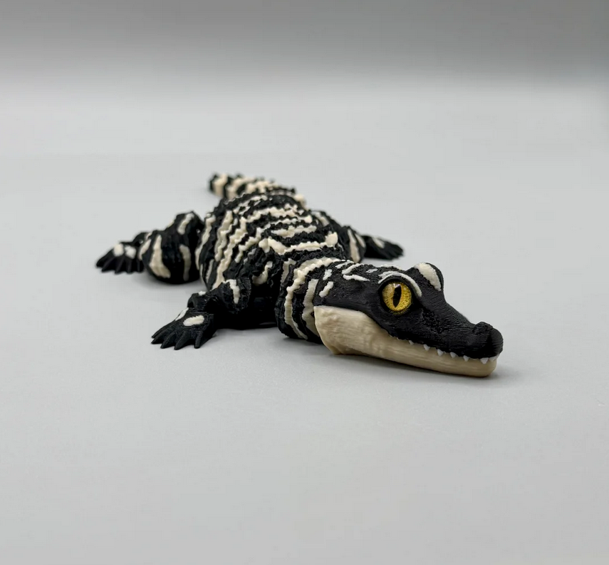 3D Printed Articulated Baby Alligator