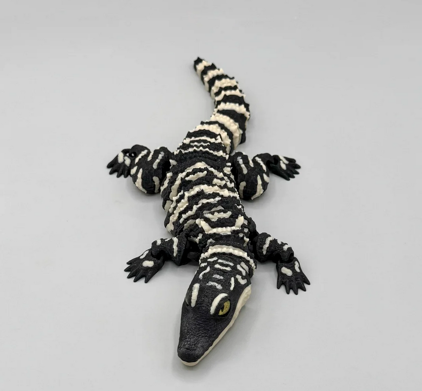 3D Printed Articulated Baby Alligator