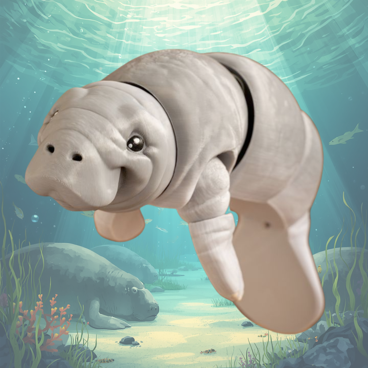 3D Printed Flexi Manatee