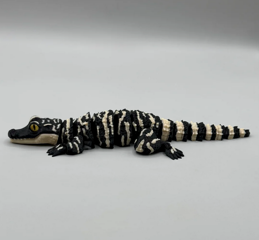 3D Printed Articulated Baby Alligator