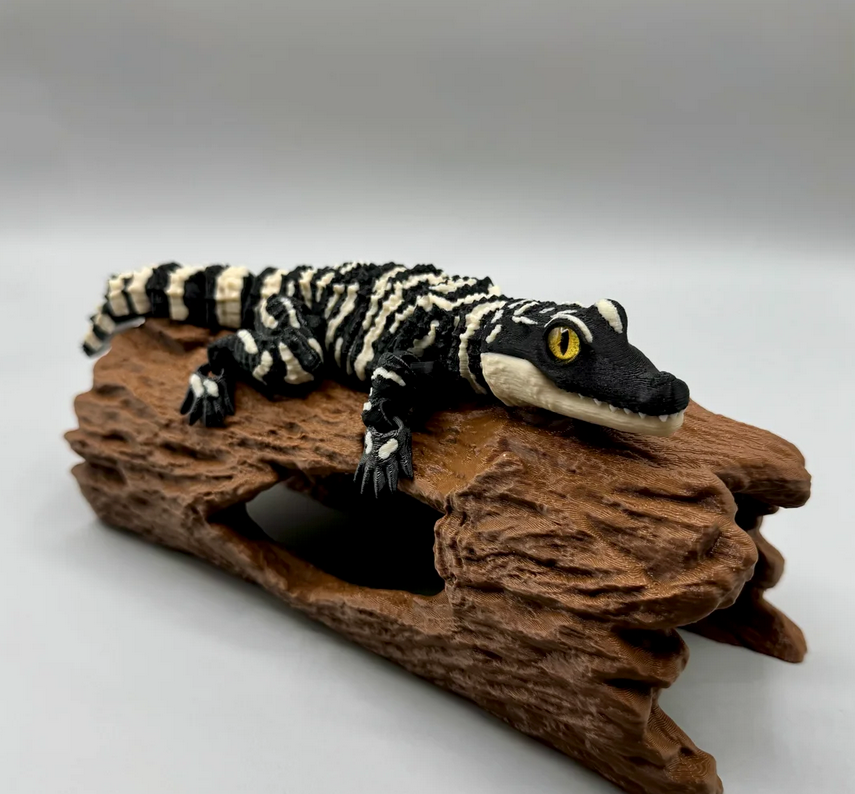 3D Printed Articulated Baby Alligator