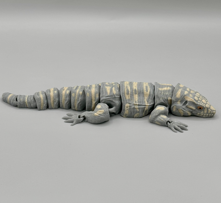3D Printed Articulated Argentine Tegu