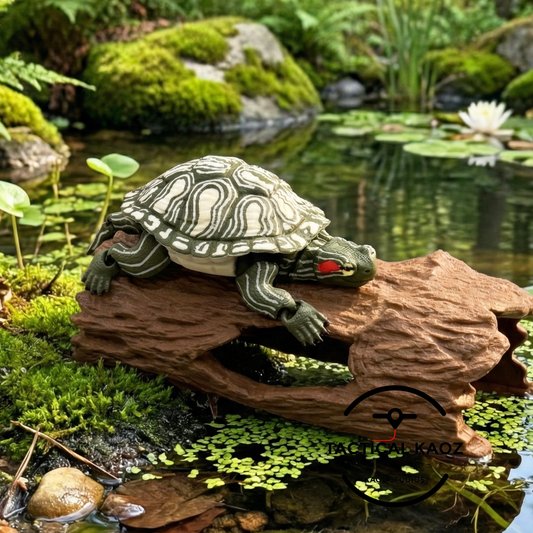 Articulated Red-Eared Slider Turtle 3D printed articulated animal by Rylee's Prints